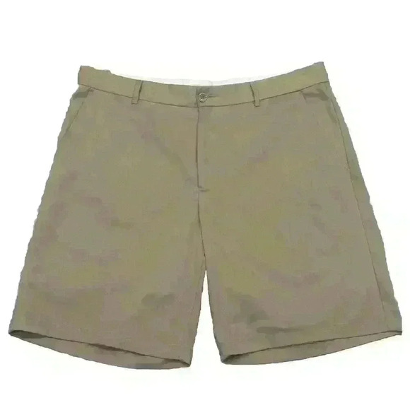 GREG NORMAN Golf Performance Shorts Mens Sz 38 Khaki Casual Dad Blokecore READ - Picture 1 of 14